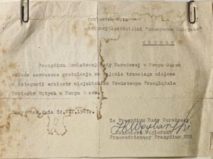 Pismo Prezydium Powiatowej Rady Narodowej w Nowym Sączu z dnia 24 VII 1967